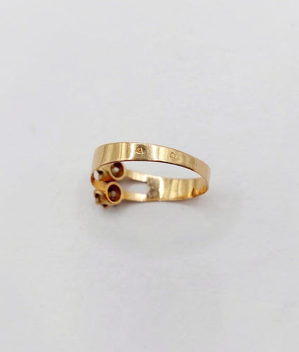 50 Bague toi et moi antique en or rose 18k et perles 58 Facettes A07561