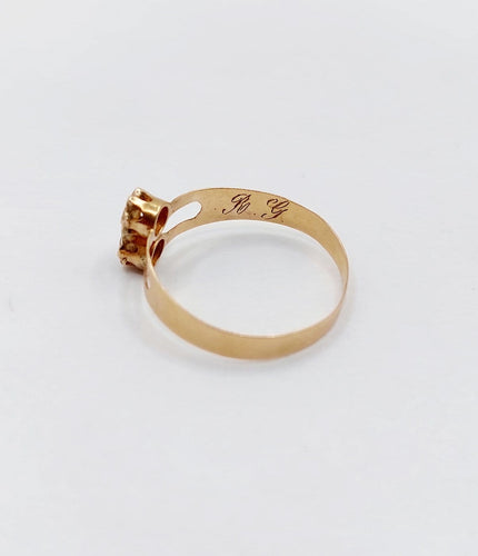 50 Bague toi et moi antique en or rose 18k et perles 58 Facettes A07561