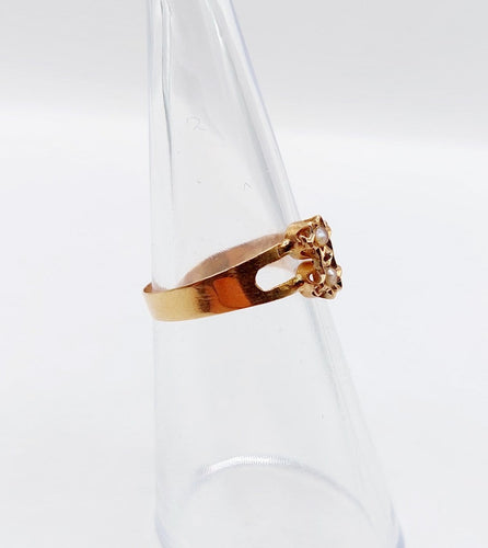 50 Bague toi et moi antique en or rose 18k et perles 58 Facettes A07561