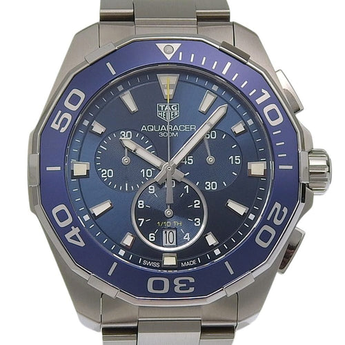 Montre Tag Heuer Aquaracer - Montre chronographe quartz en acier inoxydable 58 Facettes hi9u7yp5iq