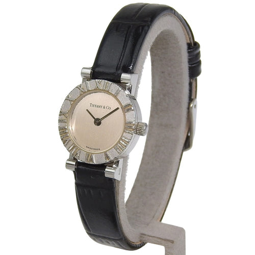 Montre Tiffany & Co. Atlas - Montre quartz en acier et cuir 58 Facettes krvcuokd02