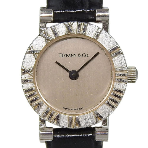 Montre Tiffany & Co. Atlas - Montre quartz en acier et cuir 58 Facettes krvcuokd02