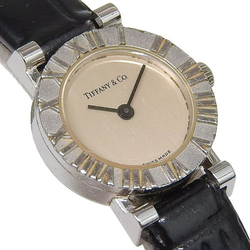 Montre Tiffany & Co. Atlas - Montre quartz en acier et cuir 58 Facettes krvcuokd02
