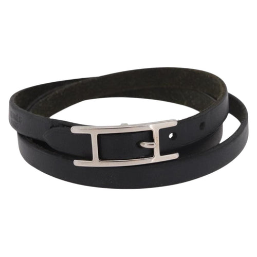 Bracelet Hermès Hapi 3 - Bracelet en cuir et métal 58 Facettes kmzk03lctl
