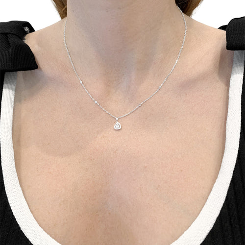 Collier Messika Joy - Collier en or blanc et diamants 58 Facettes 35826