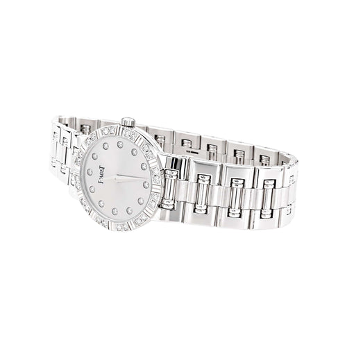Montre Piaget Dancer - Montre en or blanc et diamants 58 Facettes 35745