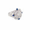 Bague 54 Bague cocktail Art déco en or blanc 14k, saphirs et diamants 58 Facettes