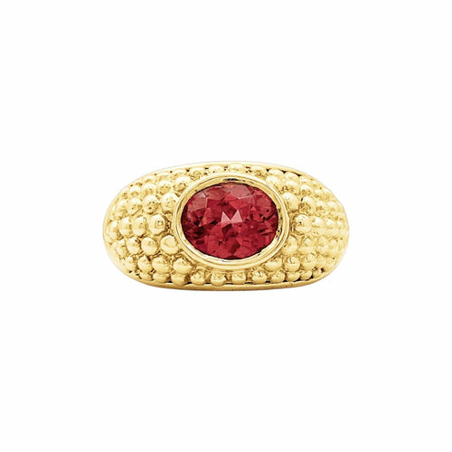 Bague 56 Hérail Babul Work - Bague en or jaune et tourmaline rose 58 Facettes 35834