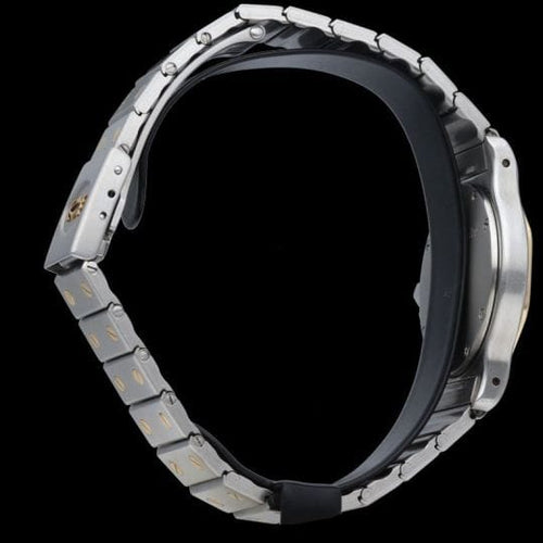 Cartier Santos - Montre ronde octogonale en or jaune et acier 58 Facettes MT47166