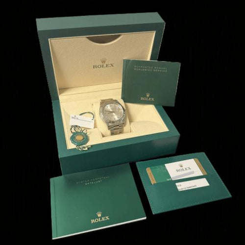 Rolex Datejust - Montre 41 mm en acier et diamants 58 Facettes MT47373