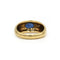 54 Bague jonc en or jaune 750, diamant et saphir 58 Facettes 260039SP