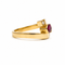 52 Bague vintage en or jaune, rubis et diamants 58 Facettes 6043/17