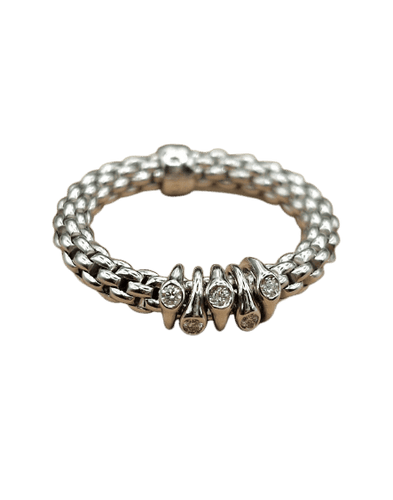 53.5 FOPE Flex'it - Bague en or blanc et diamants 58 Facettes CV-081