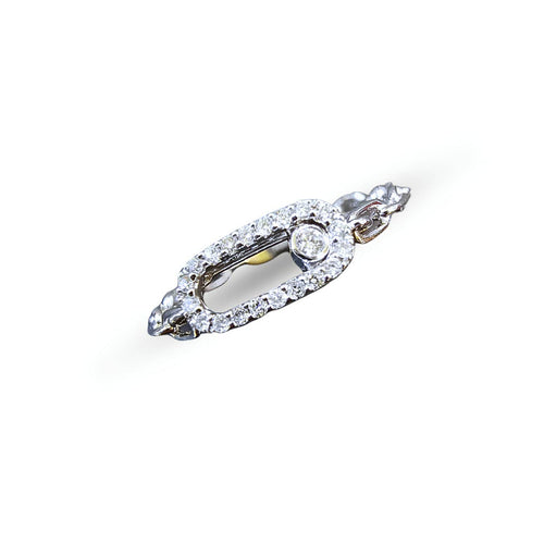 53 Messika Move Link - Bague en or blanc et diamants 58 Facettes MESS-RI-MOVXLK-WGD
