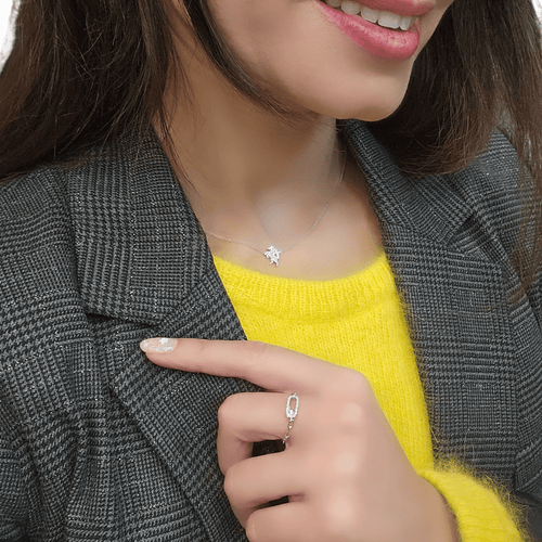 53 Messika Move Link - Bague en or blanc et diamants 58 Facettes MESS-RI-MOVXLK-WGD