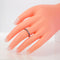 54 Bague en or blanc avec saphirs naturels et diamant 58 Facettes R009