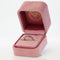 54 Bague en or blanc avec saphirs naturels et diamant 58 Facettes R009