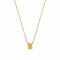 Collier en or 18 carats et diamant jaune ovale 0,50 ct 58 Facettes GPD1023YG