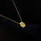 Collier en or 18 carats et diamant jaune ovale 0,50 ct 58 Facettes GPD1023YG