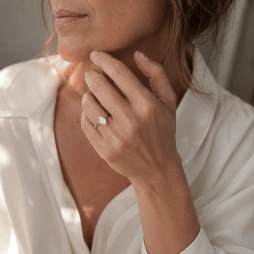 55 Bague en or blanc et diamant marquise 1,56 carat 58 Facettes 2003/22