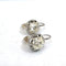 Boucles d'oreilles en or 18 kt et diamants taille ancienne 58 Facettes 450/26 A