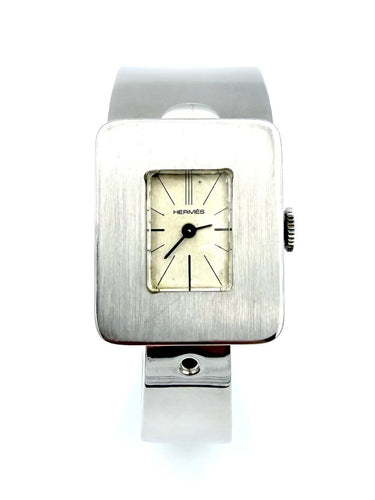 Hermès - Montre vintage en argent à mouvement mécanique 58 Facettes HERMES MON