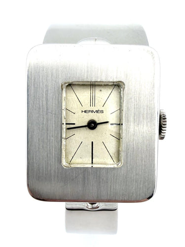 Hermès - Montre vintage en argent à mouvement mécanique 58 Facettes HERMES MON