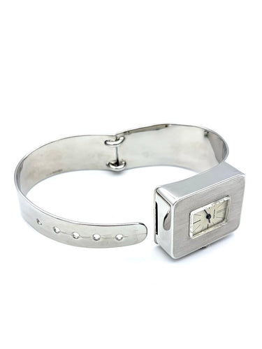 Hermès - Montre vintage en argent à mouvement mécanique 58 Facettes HERMES MON