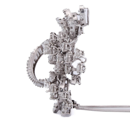 Broche Broche vintage en platine et diamants 58 Facettes SP83 '(00769)