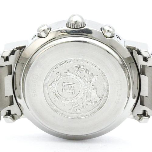Montre Hermès Clipper - Montre chronographe quartz en acier inoxydable 58 Facettes hbqlrlkrn1