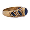 51 Bague vintage en or jaune 18 kt, saphirs et diamants 58 Facettes AN702 (0749)