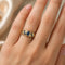 51 Bague vintage en or jaune 18 kt, saphirs et diamants 58 Facettes AN702 (0749)