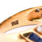 51 Bague vintage en or jaune 18 kt, saphirs et diamants 58 Facettes AN702 (0749)