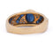 Bague 51 Bague vintage en or jaune 18 kt, saphirs et diamants 58 Facettes AN702 (0749)