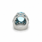 55 Bague en or blanc, topaze et diamants 58 Facettes 1.0000076/2