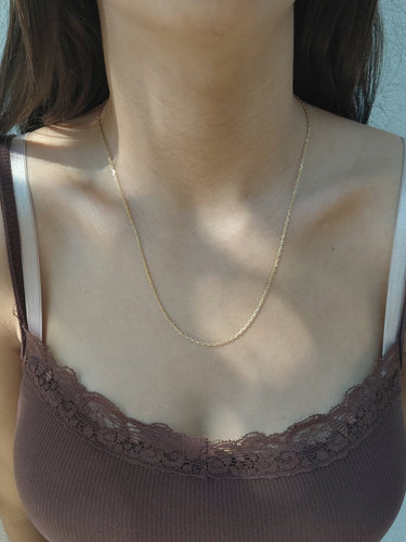 Chaîne maille forçat en or jaune 58 Facettes 1792360
