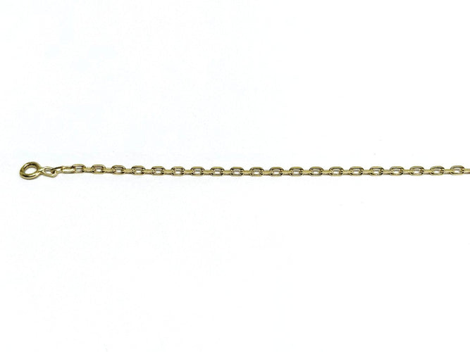 Chaîne maille forçat en or jaune 58 Facettes 1792360