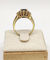 Bague 53.5 Bague pompadour en or jaune avec saphir et diamants 58 Facettes 241
