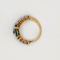 Bague 54 Bague en or jaune 18K avec émeraudes et diamants 58 Facettes 242
