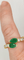 Bague 54 Bague en or jaune 18K avec émeraudes et diamants 58 Facettes 242
