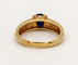59 Bague jonc en or jaune, saphir et diamants 58 Facettes 244