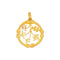 Pendentif en or jaune, or rose et perles 58 Facettes 5408456CN
