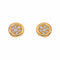 Boucles d'oreilles puces en or jaune et diamants 58 Facettes 5759890CN