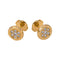 Boucles d'oreilles puces en or jaune et diamants 58 Facettes 5759890CN