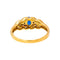 53 Bague en or jaune et blanc, saphirs et diamants 58 Facettes 5752904CN