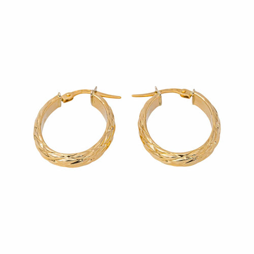 Créoles - Boucles d'oreilles en or jaune 58 Facettes 5774081CN