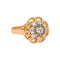 54 Bague Marguerite en or rose, or blanc et diamants 58 Facettes 5408493CN