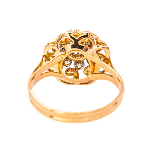 54 Bague Marguerite en or rose, or blanc et diamants 58 Facettes 5408493CN