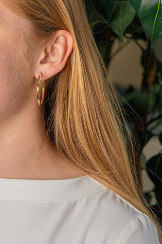 Créoles - Boucles d'oreilles en or jaune 58 Facettes 5713272CN