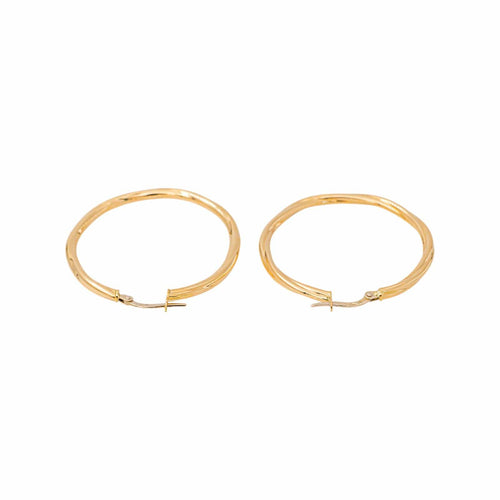 Créoles - Boucles d'oreilles en or jaune 58 Facettes 5713272CN